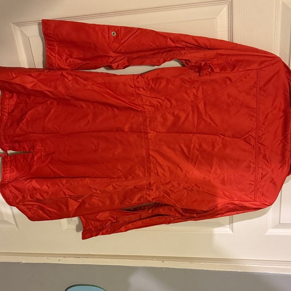 Laundry By Shelli Segal Red Trench Coat with Leopard Lining - Picture 4 of 4